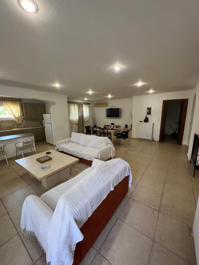 Apartment In Salamina With Garden & Sea View Selinia Exteriér fotografie